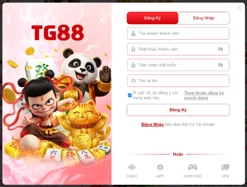 Chi tiết từng bước đăng ký TG88 được chúng tôi hướng dẫn trực tiếp